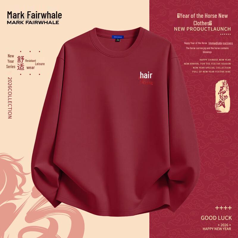 Mark Fairwhale Мужская футболка с длинным рукавом из чистого хлопка