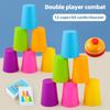 Stacking Cups Teaching Aid, Colorful Educational Toy, Mind Training Game, Parent-Child Interaction