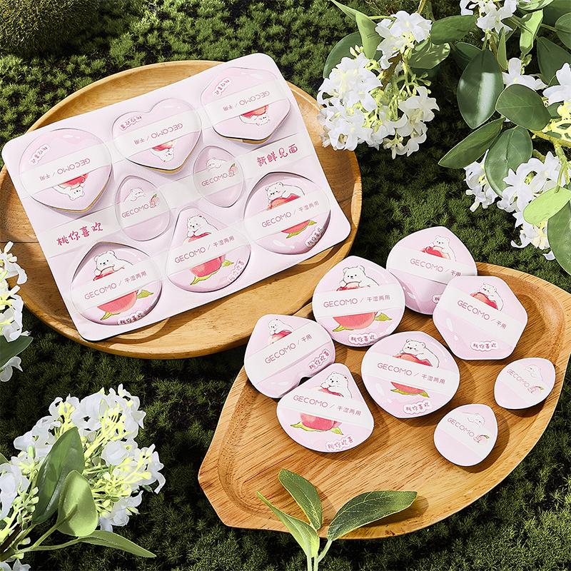 8 шт. Мягкие косметические спонжи, набор спонжей для косметической пудры, спонжи разных форм с мягким прикосновением для ежедневного макияжа, инструменты для красоты