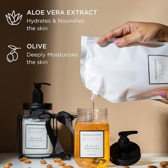 Набор из двух средств для мытья рук и лосьона для рук Kimirica с металлическим контейнером