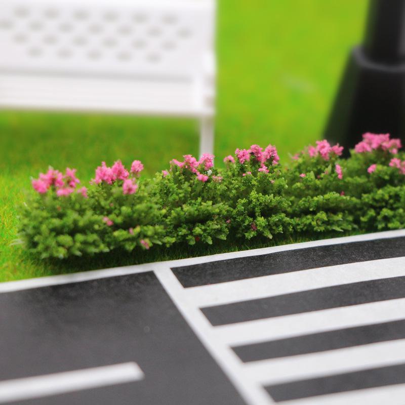 Dollhouse Miniature Shrub Strips for Flower Beds and Sand Table Decorations