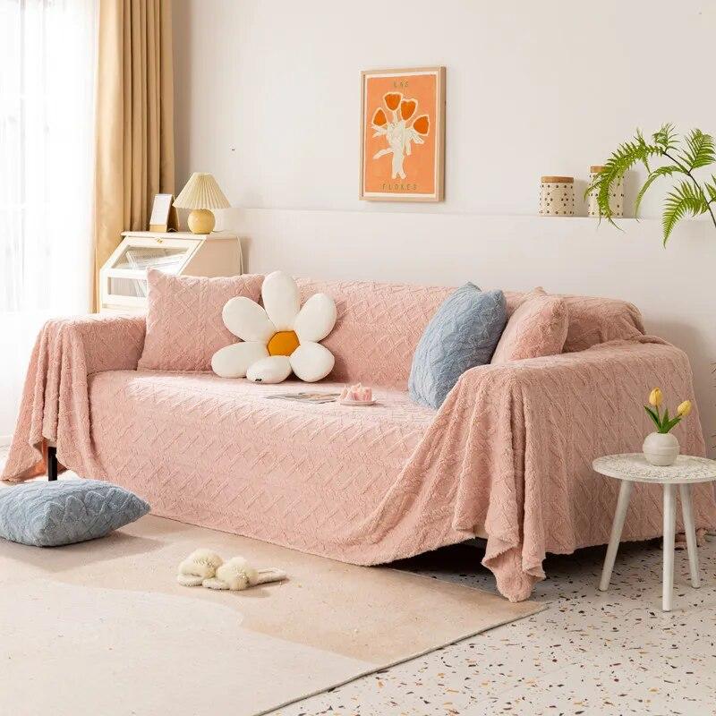 Blanket Winter Warm Soft Bed Blankets Universal Sofa Couch Cover Towel Plush Jacquard Sofa Blanket Plaid On The Sofa Bedspread