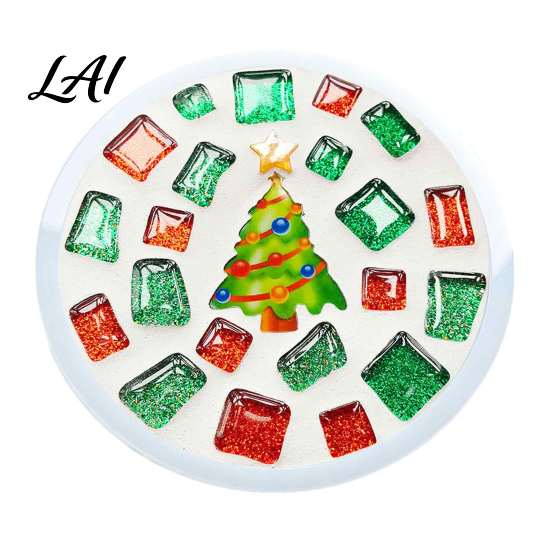 Unique Holiday Table Setting DIY Acrylic Coaster Making Kit Christmas Theme Decorative Craft Waterproof Craft Kit Creative Mat for And Parent-child
