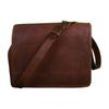 Men Brown Leather Messenger Bag Shoulder Laptop Bag Genuine Vintage