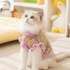 Cat Clothes Three-dimensional Flower Sweater Cat Warm In Autumn and Winter Two-legged Puppy Dog Teddy Pet Anti-hair Loss Clothing