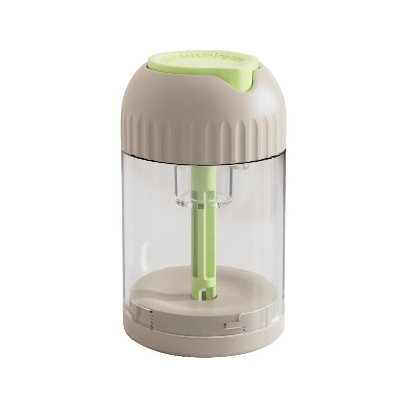 Press-to-dispense Salt-controlled Kitchen Condiment Storage Bottle with Moisture-proof Seal for Household Use