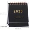 2026 Mini Desk Calendar - Monthly & Weekly Planner with Thick Paper, Twin-Wire Binding, Vibrant Color Options,small Ornament