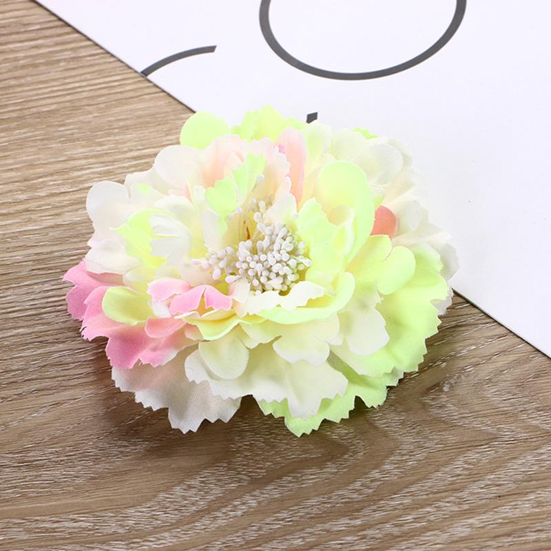 1 шт., свадебная заколка для волос, брошь, булавка, цветок пиона, 2 в 1, корсаж, искусственный пляжный головной убор