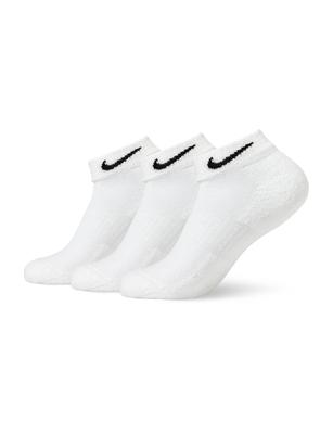 Nike Повседневные носки-след с амортизацией SX7670 100 Размер 3 пары Белый/Черный 27-29см