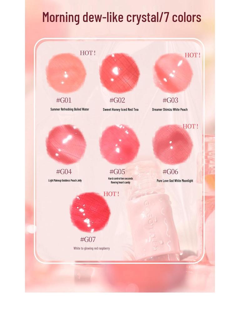 GoGo Tales Полупрозрачный Сияющий Плампинг Блеск для Губ