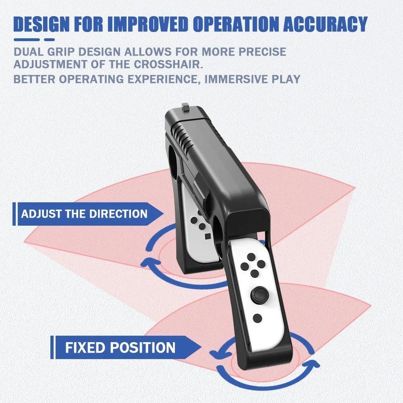 Игровой держатель-пистолет Switch OLED и соматосенсорный пистолет для шутеров NS Премиальное качество