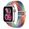 Совместимо с Apple Watch S10, iWatch 11, Xiaomi 9, Huawei; Нейлоновый ремешок с магнитной пряжкой "Радуга".