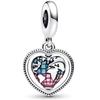 Silver Plated Blue Starry Sky Pendant Alloy Set Star Earth Bead Bracelet & Necklace DIY Jewelry Accessories Series
