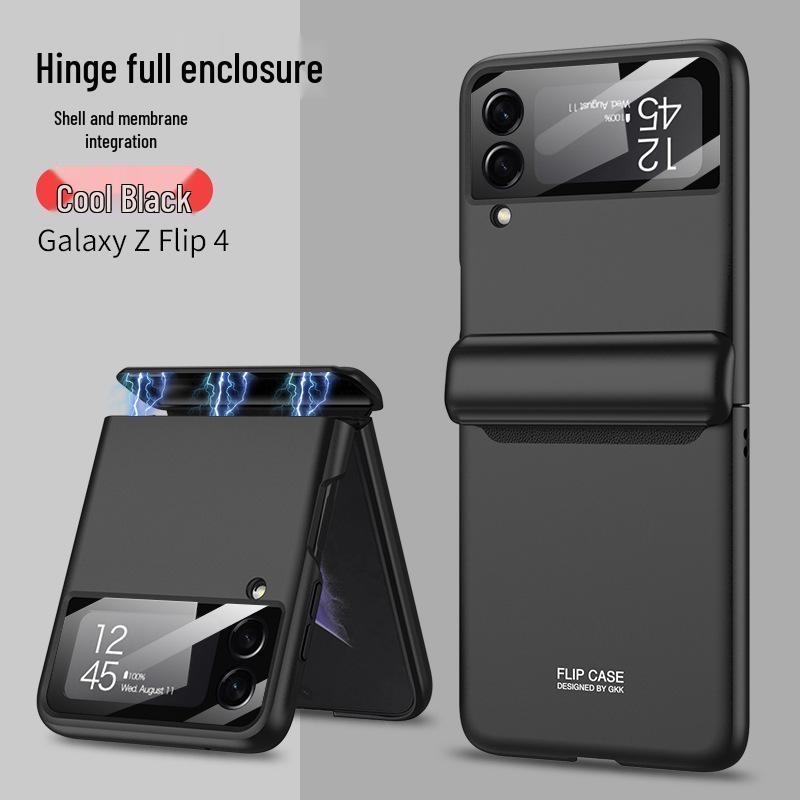 Магнитный матовый жесткий чехол-раскладушка Samsung Z Flip4 - Полное покрытие, Защита при складывании