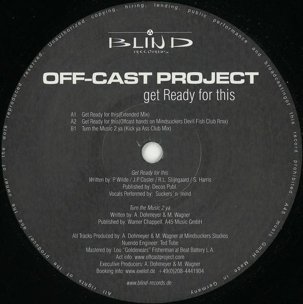 12-дюймовая пластинка OFF-CAST PROJECT - Get Ready For This DMDZEN004 Zentimental Rec 2003 Германия Танцевальная и Электронная Б/У