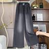 DIMANAF 2025 Большой размер Осенние Синие Базовые Эластичные Джинсы Новые Брюки Женские Свободные Джинсовые Брюки Большие Повседневные Брюки 6XL