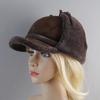Высококачественная женская бейсболка, русские кепки, зимняя кожаная шапка, женская меховая овечья шерсть, теплые толстые ушанки, шапки-бомберы