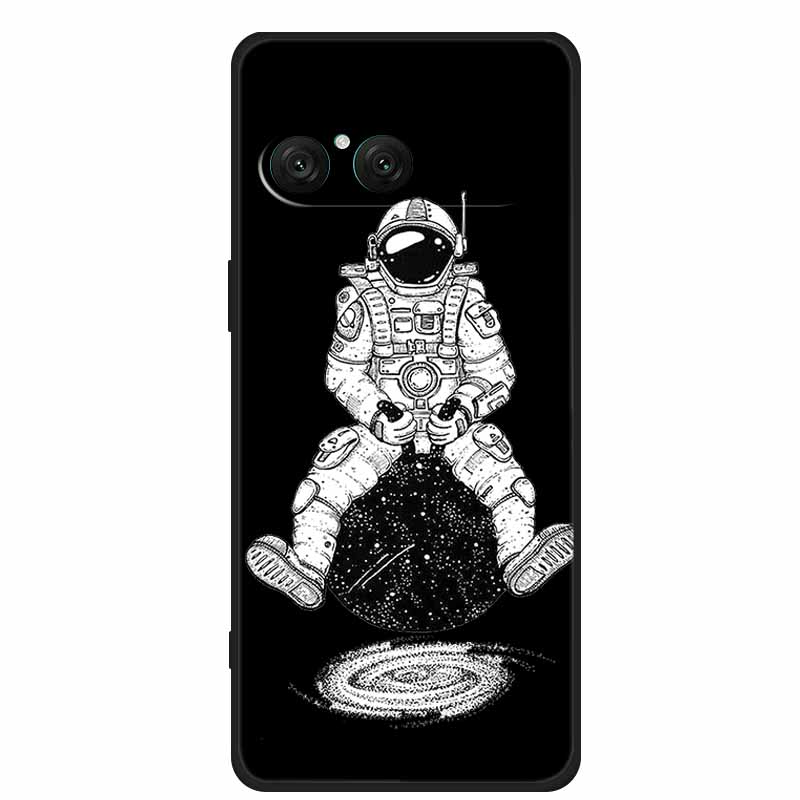 Чехол для телефона Sony Xperia 10 VII Мультяшный кот Мягкая задняя крышка Черный силиконовый чехол Для Sony Xperia 10 VII 2025 Чехол Coque Funda