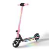 Электросамокат для детей 6-14 лет, складная конструкция, двигатель 130 Вт, максимальная скорость 8,7 миль в час, запас хода 3-5 миль, цветные светодиодные фонари и дисплей
