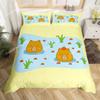 Capybaras Motif Bed Linen,Microfibre Bedding Sets, Children's Bed Linen  for Teenagers 3D Animal Printed  DuvetCover