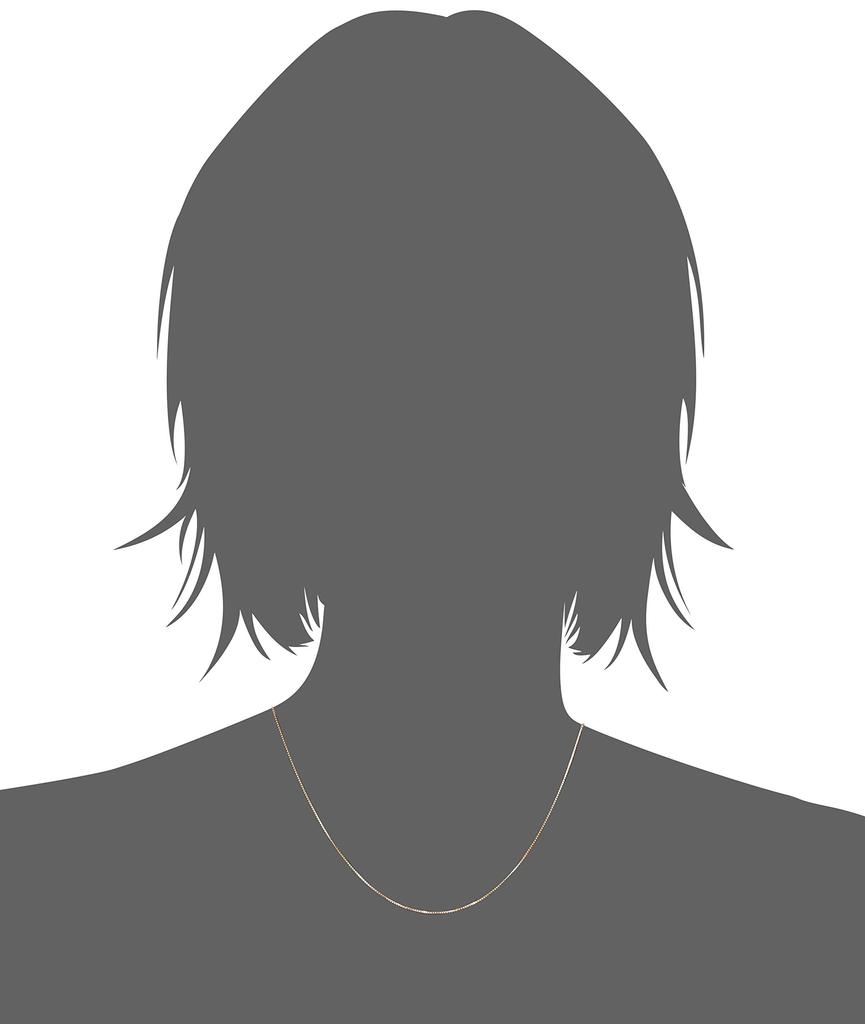 MJP K18 18K скользящая венецианская цепь ширина Сделано в Японии MNC001 [MJP] Ожерелье, приблизительно. 0,7 мм/длина примерно. 45см,