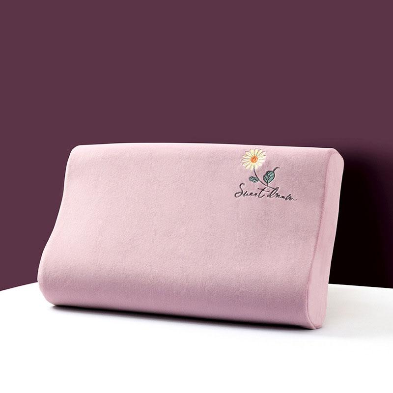 Латексная зимняя термонаволочка Детская бархатная стираная детская наволочка с эффектом памяти Вышитая однотонная плюшевая наволочка