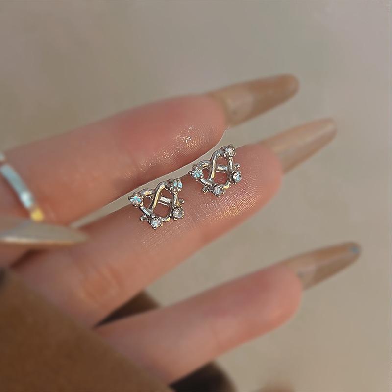 Иглы для ушей из стерлингового серебра S925, новые темпераментные простые и маленькие серьги-пусеты, женские серьги, серьги для пирсинга ушей, серьги, предотвращающие блокировку, ювелирные изделия