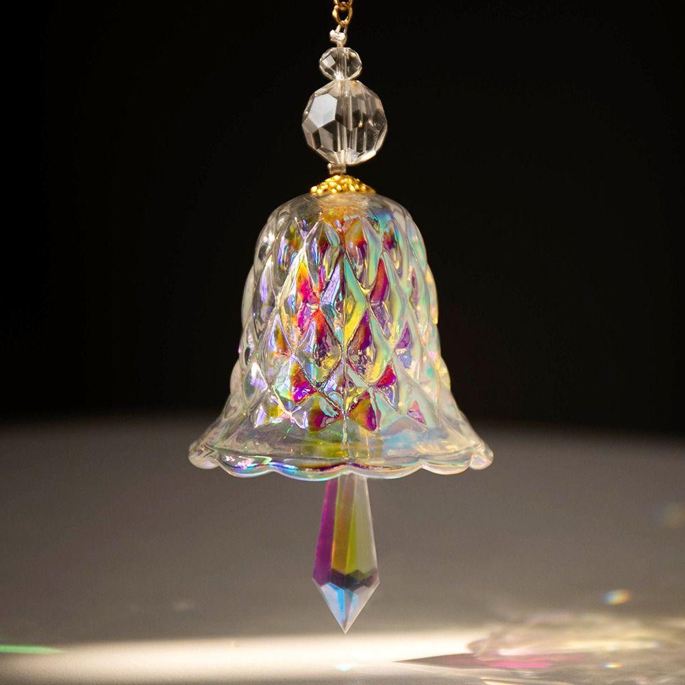 Music Bell Sun Catchers Car Hanging Pendant Rainbow Maker Crystal Prism Yard Garden Decor