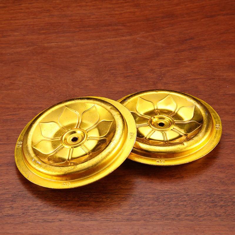 9 Pcs Oil Float Exquisite Wick Floating Holders Buddha Lamp Glass Fuel Enshrine Accessories Supplies Aluminum