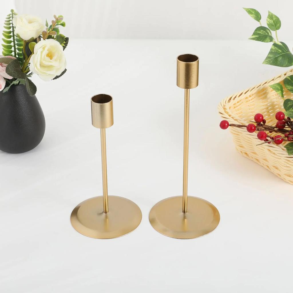 Скандинавский подсвечник с одной головкой, простой железный художественный подсвечник, свадебное украшение, романтическая атмосфера, свеча, ужин, чашка со свечой