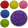 Home Party Supplies Frosting Beads DIY Semi Transparent Color for Jewelry Making Round Crafts 80Pcs 6mm Acrylic Colorful