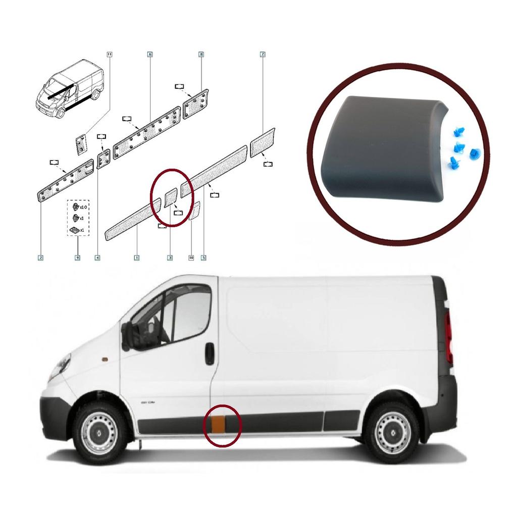 Для Renault Trafic MK2 Vivaro Primastar 93852553 ESP1035 левая сторона короткая длинная колесная база дверной молдинг средняя панель центральная отделка