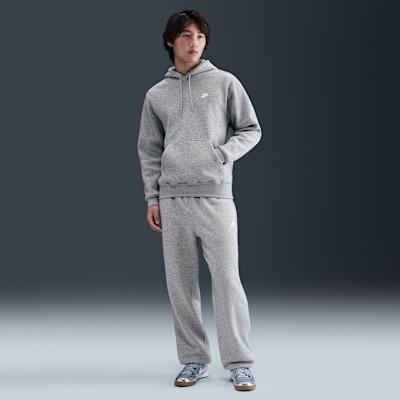 Nike Club FW25 Brand Logo Fleece Lined Pullover Hooded Sweatshirt