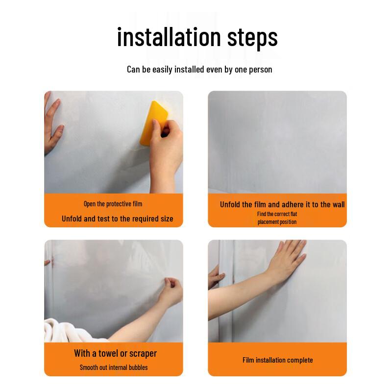 Andatong Transparent Static Cling Wall Protective Film