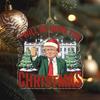 7Pcs Funny Character Pendants Christmas Ornaments with Lanyard Easy To Hang Xmas Tree Pendants Rearview Mirror Decor