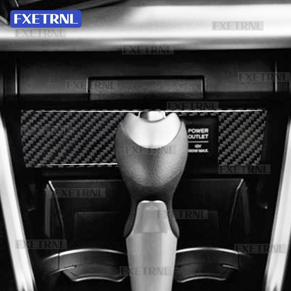 Real Soft Carbon Fiber Sticker For Honda CRZ CR-Z ZF1 2010 2011 2012 2013 2014 2015 LHD RHD Car Cigarette Lighter Panel Trim