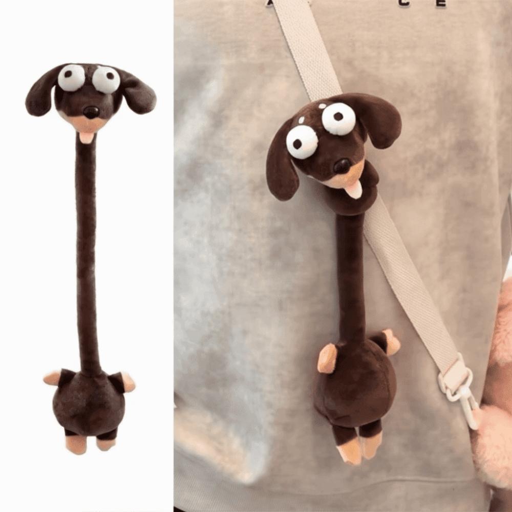 White Color Long Neck Animal Plush Pendant Cute Style Cartoon Plush Pendant Bag Decoration
