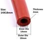 1M Red ID 12/14/15/16/19/20/25/28/30/32/38 mm Auto Car Vacuum Silicone Hose Racing Line Pipe Tube Car-styling