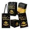 10Pcs Folding Explosion Surprise Gift Boxes Black Gold Bounce Surprise Gift Box Bouncing Box Valentine'S Day Gift