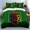 Cameroon FECAFOOT Lion Set Bedding Duvet Cover Set Duvet Cover Pillowcases (1 * Duvet Cover 2 * Pillowcases, Without Duvet Insert)