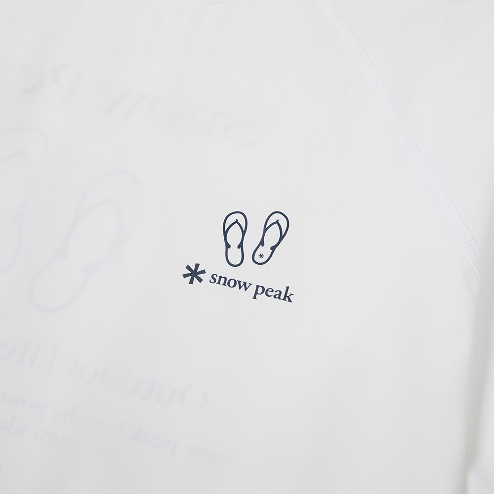 [Snowpeak] Loose Fit Men's Long Sleeve Rashguard Off White (S24MMWSW06)