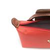 Longchamp Le Pliage Сумка-тоут из нейлона с короткими ручками, на молнии-кнопке, женская, томатно-красная 34175089P94