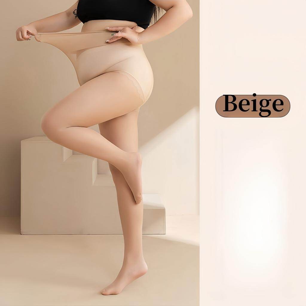 15D ультратонкие женские колготки большого размера с открытым шаговым швом, нижнее белье с высокой талией, колготки большого размера 100 кг для офисной вечеринки