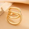 European and American Smooth Arc-Shaped Alloy Spring Bracelet Set