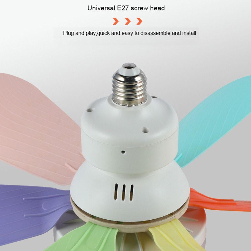 Modern 2 in 1 Ceiling Fan Light Remote Control Wind Speed Adjustable Electric Cordless Fan Quiet Universal Ceiling Lamp Kitchen