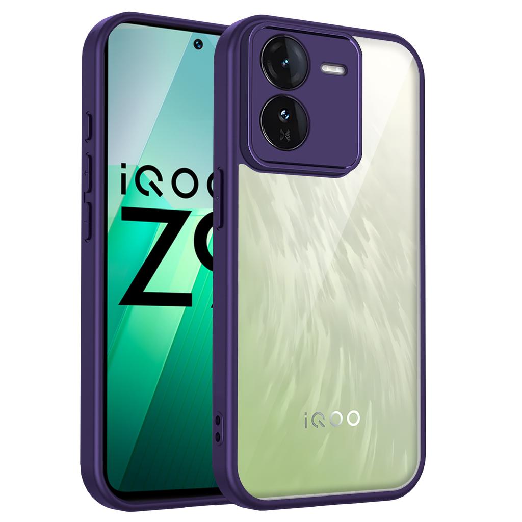 Для Vivo IQOO Z9x Чехол vivo iqoo z9x Чехол для телефона Vivo IQOO Z9x Чехол-бампер с воздушной подушкой Силиконовый бампер Прозрачная матовая задняя крышка Жесткий