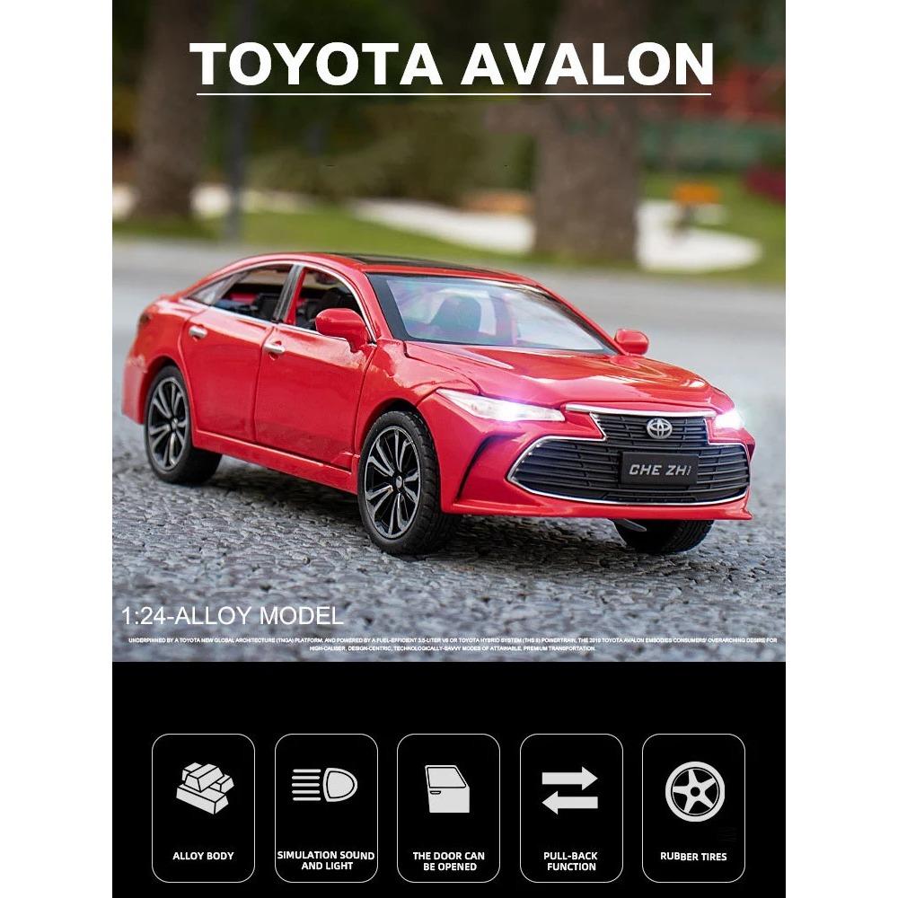 1/24 Toyota Asian Dragon Модель легкосплавного автомобиля Моделирование Звук и Свет Инерционный Детский Игрушечный Автомобиль Мальчик Коллекция Украшения Подарок
