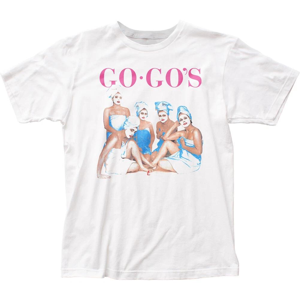 The Go-Gos Beauty And The Beat Mens T Shirt Rock And Roll Classic Tee New White
