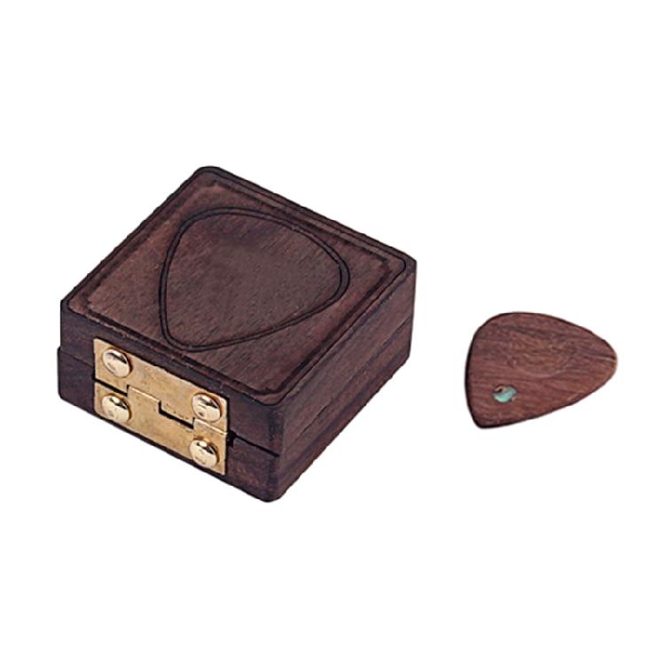 Guitar Pick Box Wooden Guitar Plectrums Storage Box Guitar Plectrums Holder Gift
