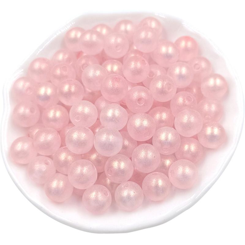 Hanmade DIY Jewelry Accessories Round Beads Exquisite Peandants Fashion Frosted for Bracelet Earring Making Pearlescent Color 30pcs